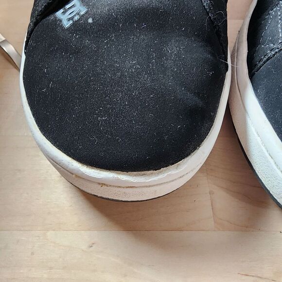 DC NET SE BLACK WHITE MEN SHOES SIZE 9 Skatboarder - Picture 7 of 8